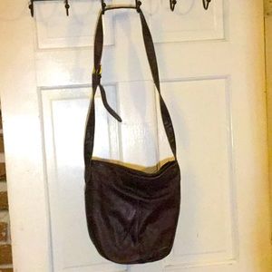 Stone Mountain Dark Brown Leather Shoulder Bag